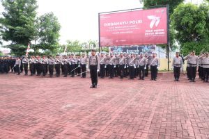 Kapolres Simalungun Jadi Inspektur Upacara Peringatan Hari Bhayangkara