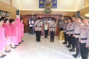 Kapolres Jembrana Pimpin Upacara Serah Terima Jabatan Kapolsek Kota Jembrana Polres Jembrana