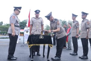 Irwasda Pimpin Upacara Pelantikan 140 Siswa Bintara Polri di SPN Polda Sumsel