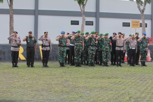 Kasdam II/Sriwijaya HADIRI Apel Gelar Pasukan Pengamanan Kunjungan Wapres RI Ke Banyuasin