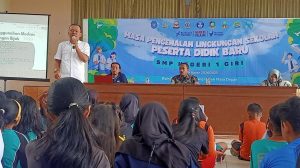 Diakhir MPLS, KJJT Banyuwangi Sosialisasikan Bijak Bermedsos & Edukasi Jurnalistik di SMPN 1 Giri