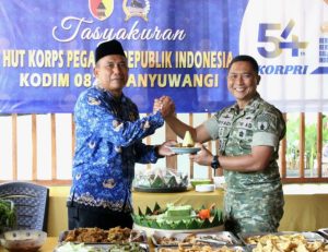 HUT ke-54 Korpri, Dandim 0825/Banyuwangi Ajak PNS Jadikan Pengabdian sebagai Ladang Ibadah