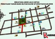 Malam Tahun Baru 2026, Polisi Terapkan Rekayasa Lalu Lintas di Alun-Alun Kota Blitar