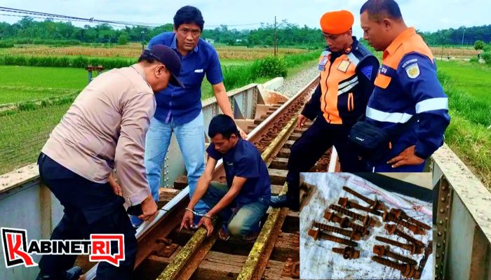 Heboh Blitar: 108 Baut Rel Kereta Dicuri, Satu Pelaku Ditangkap 