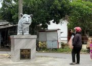 Patung Macan “Gemoy” di Kediri Buat Desa Balongjeruk Kediri Jadi Lokasi Wisata