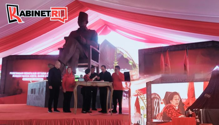 Megawati Resmikan Renovasi Istana Gebang dan Patung Bung Karno, Soroti Hukum hingga Kebebasan Pers