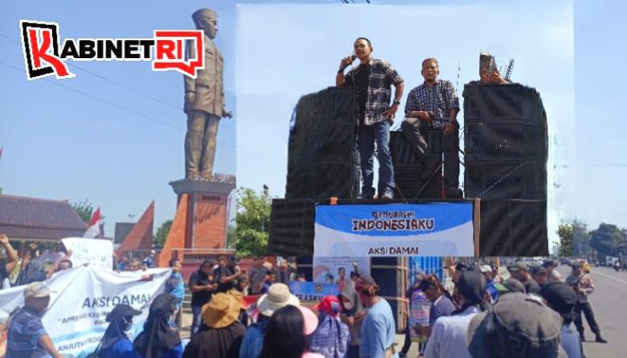 Massa Gelar Aksi Damai di Kantor Pemkab Blitar, Dorong Keberlanjutan Program Makan Bergizi Gratis