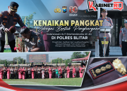 Jelang HUT Bhayangkara ke-80, Kenaikan Pangkat Jadi Kado Pengabdian bagi Personel Polres Blitar