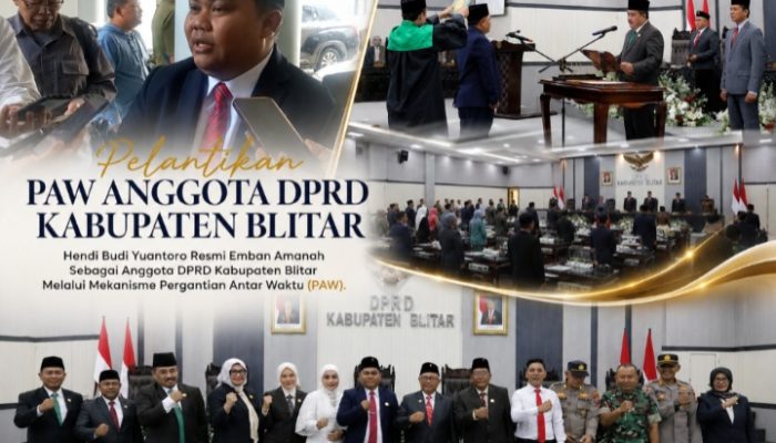 Hendi Budi Yuantoro Resmi Jadi Anggota DPRD Blitar, Ungkap Alasan Kembali Lewat PAW