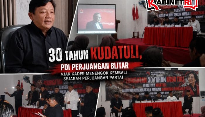 30 Tahun Kudatuli, PDI Perjuangan Blitar Ajak Kader Menengok Kembali Sejarah Perjuangan Partai
