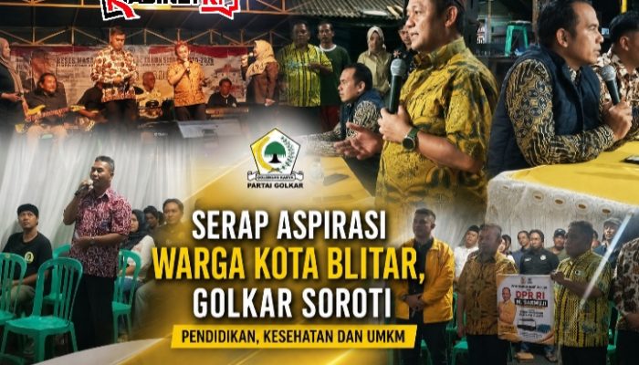 Serap Aspirasi Warga Kota Blitar, Golkar Soroti Pendidikan, Kesehatan dan UMKM