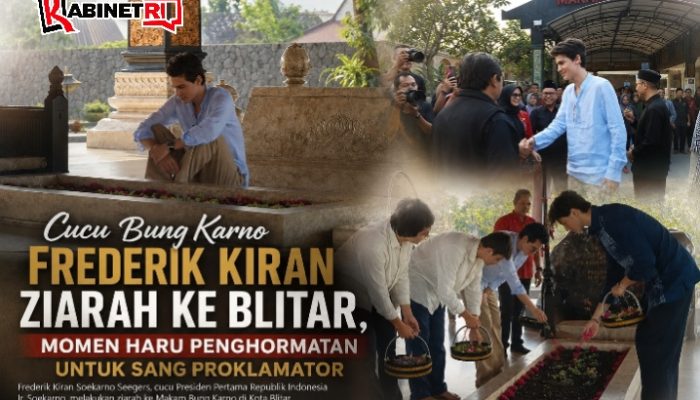 Frederik Kiran Soekarno Seegers Ziarah ke Makam Bung Karno, Yudi Meira: Kita Keturunan Ideologis Bung Karno