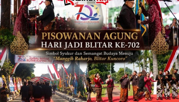 Pisowanan Agung Hari Jadi Blitar ke-702, Simbol Syukur dan Semangat Budaya Menuju “”Manggih Raharjo, Blitar Kuncoro” 