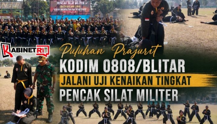 Kodim 0808/Blitar Gelar Uji Kenaikan Tingkat Pencak Silat Militer, Asah Fisik dan Mental Prajurit