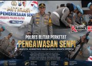 Kapolres Blitar Turun Langsung Periksa Senpi Anggota, Disiplin Jadi Perhatian