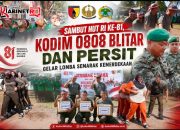 Meriah Jelang 17 Agustus, Kodim 0808 Blitar dan Persit Adu Kekompakan di Lomba Kemerdekaan