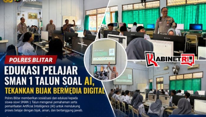 Maraknya AI di Kalangan Pelajar, Polres Blitar Ingatkan Siswa SMAN 1 Talun soal Etika dan Keamanan Digital