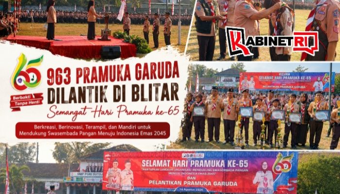 Hari Pramuka ke-65 di Blitar, 963 Anggota Resmi Sandang Predikat Pramuka Garuda