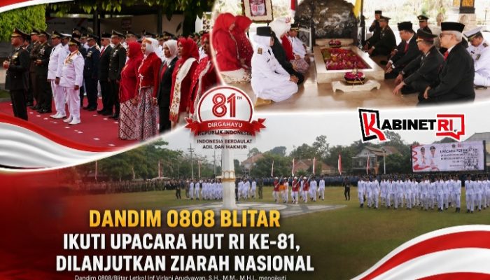 Usai Upacara HUT RI ke-81, Dandim 0808 Blitar Tegaskan Pentingnya Semangat Perjuangan Bung Karno