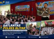 Cegah Pelanggaran Sejak Dini, Satlantas Polres Blitar Sosialisasi Keselamatan Lalu Lintas di Sekolah