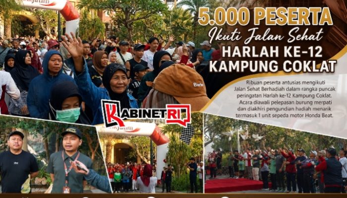 Harlah ke-12 Kampung Coklat, 5.000 Peserta Antusias Ikuti Jalan Sehat Berhadiah