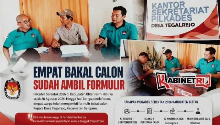 Pilkades Serentak 2026 Blitar: Empat Warga Ambil Formulir Calon Kades Tegalrejo
