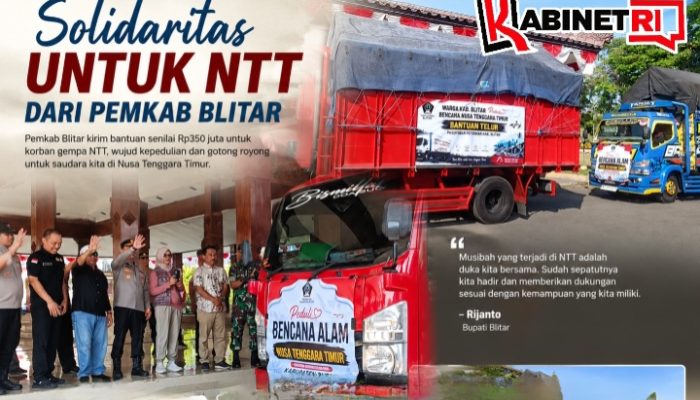 Pemkab Blitar Kirim Bantuan Rp350 Juta untuk Korban Gempa NTT, Donasi Dibuka hingga 20 September