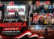 Ratusan Warga Ngrebo Blitar Meriahkan Panggung Merdeka HUT RI ke-81