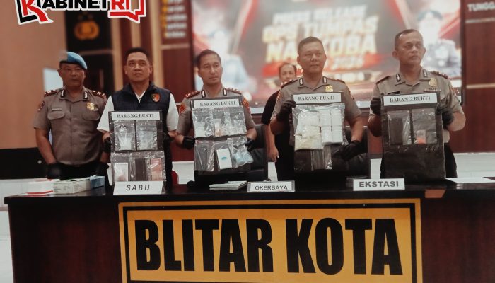 12 Kasus Narkoba Diungkap Polres Blitar Kota, 13 Tersangka Diamankan Sepanjang Agustus