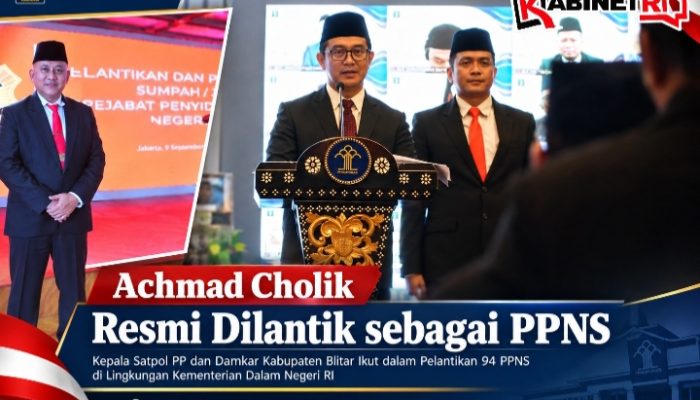 Achmad Cholik Resmi Dilantik sebagai PPNS, Perkuat Penegakan Perda di Kabupaten Blitar