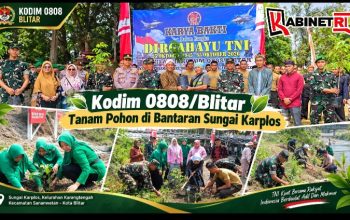 TNI Kuat Bersama Rakyat, Kodim 0808/Blitar Ajak Masyarakat Jaga Kelestarian Sungai Karplos