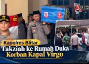 Kapolres Blitar Takziah ke Rumah Duka Korban Kapal Virgo Transport, Satu Warga Masih Dicari