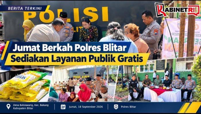 Jumat Berkah Polres Blitar di Bakung, Warga Dapat Layanan SIM hingga Kesehatan Gratis